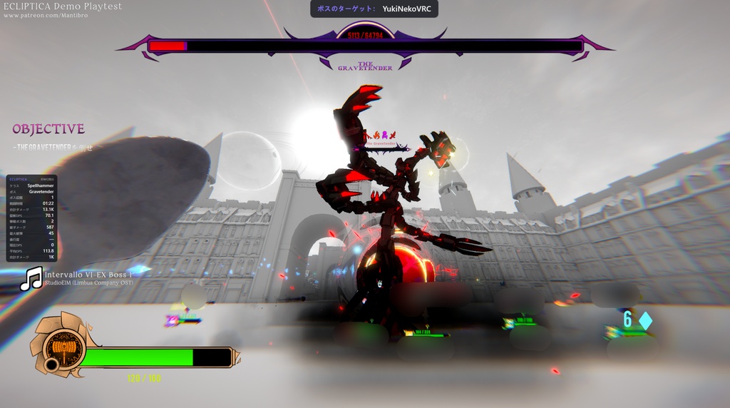【無料】VRCT|VRChat Ecliptica 戦闘解析・DPS計測・HUD・OBS・OSC対応