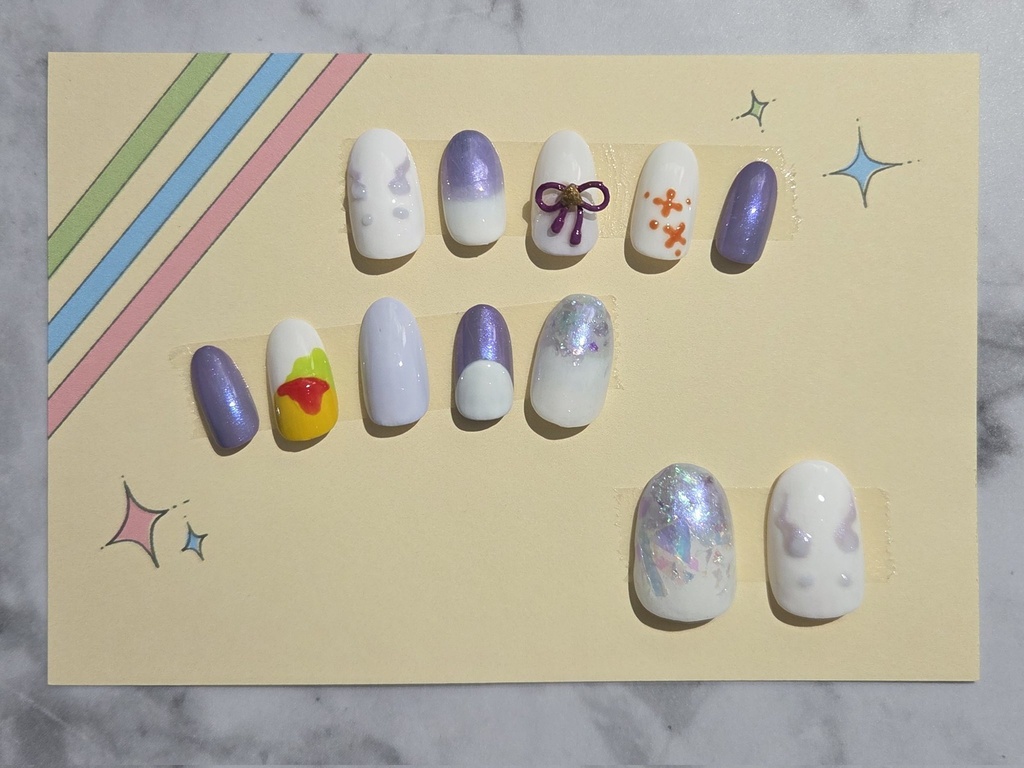 【非公式】にじさんじ　ルンルンモチーフネイルチップ
