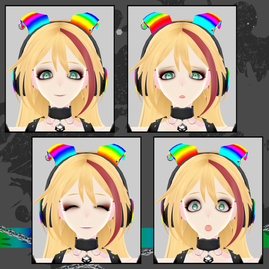 【ギミック付き】ゲーミングお着換えユニティちゃん【VRM有】