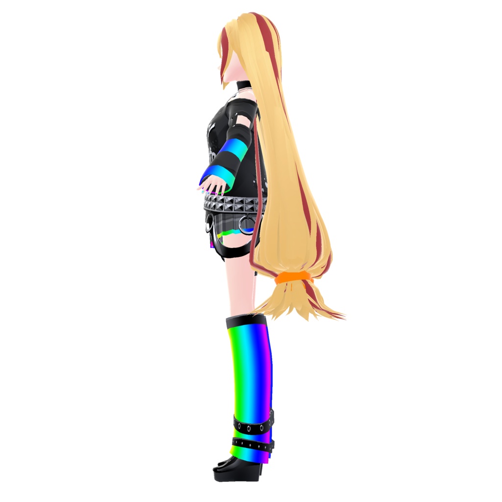 【VRoidヘアプリセット】ユニティちゃんツイン&パンキッシュメッシュツイン