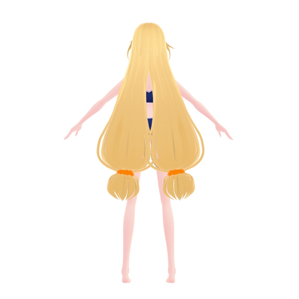 【VRoidヘアプリセット】ユニティちゃんツイン&パンキッシュメッシュツイン