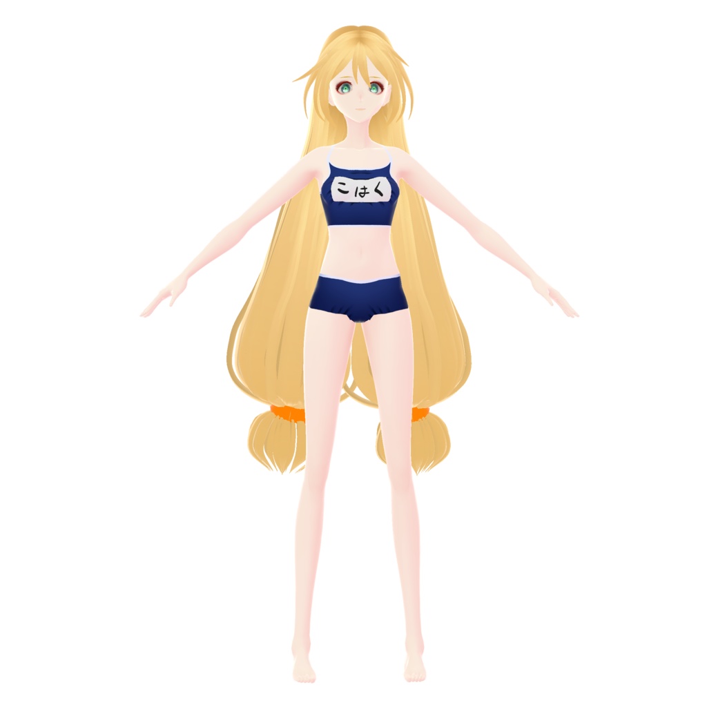 【VRoidヘアプリセット】ユニティちゃんツイン&パンキッシュメッシュツイン