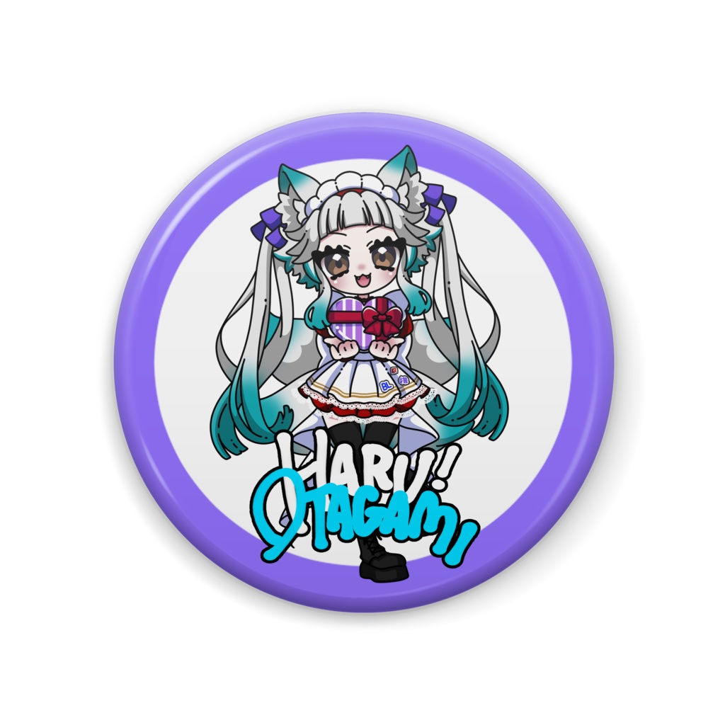 御多神ハル　缶バッチF