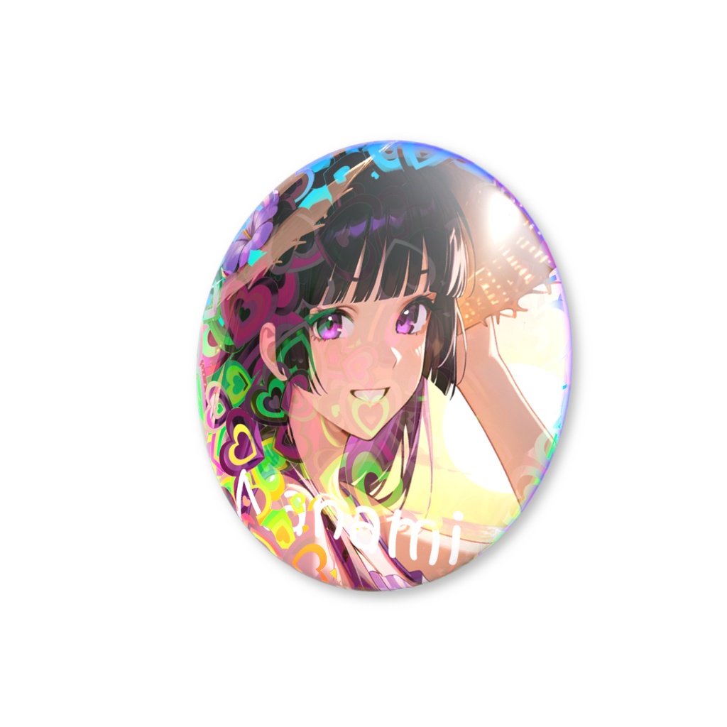七彌 ホログラム缶バッチ B