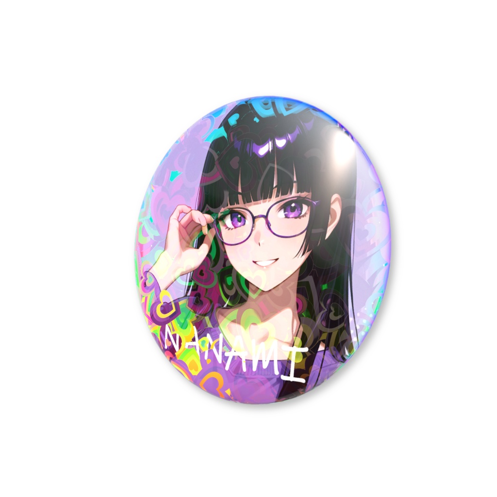 七彌 ホログラム缶バッチ I