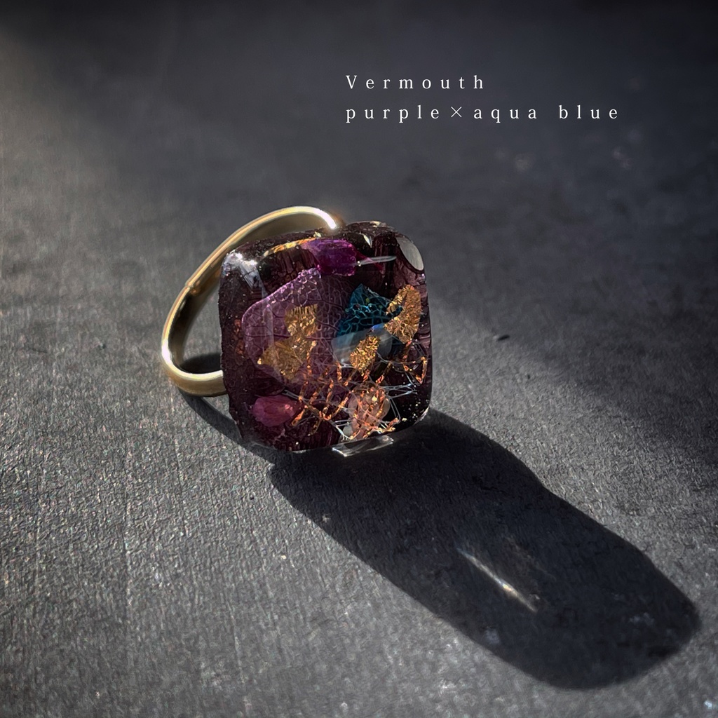 スクエアピンキーリング