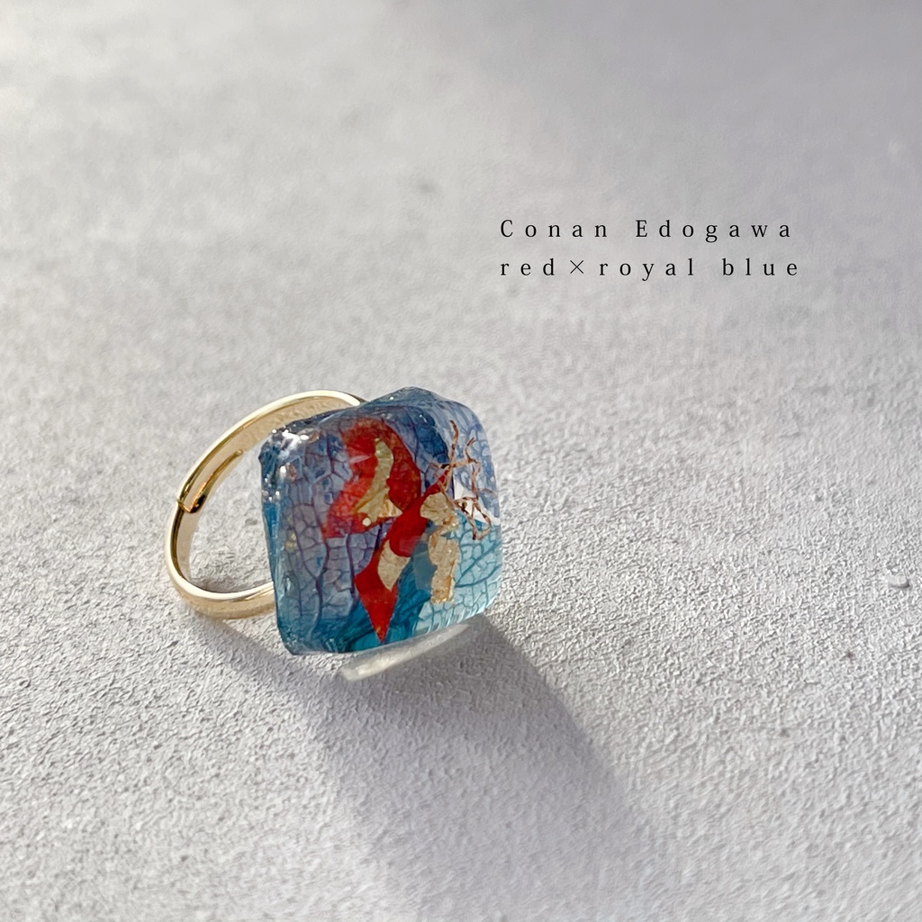 スクエアピンキーリング