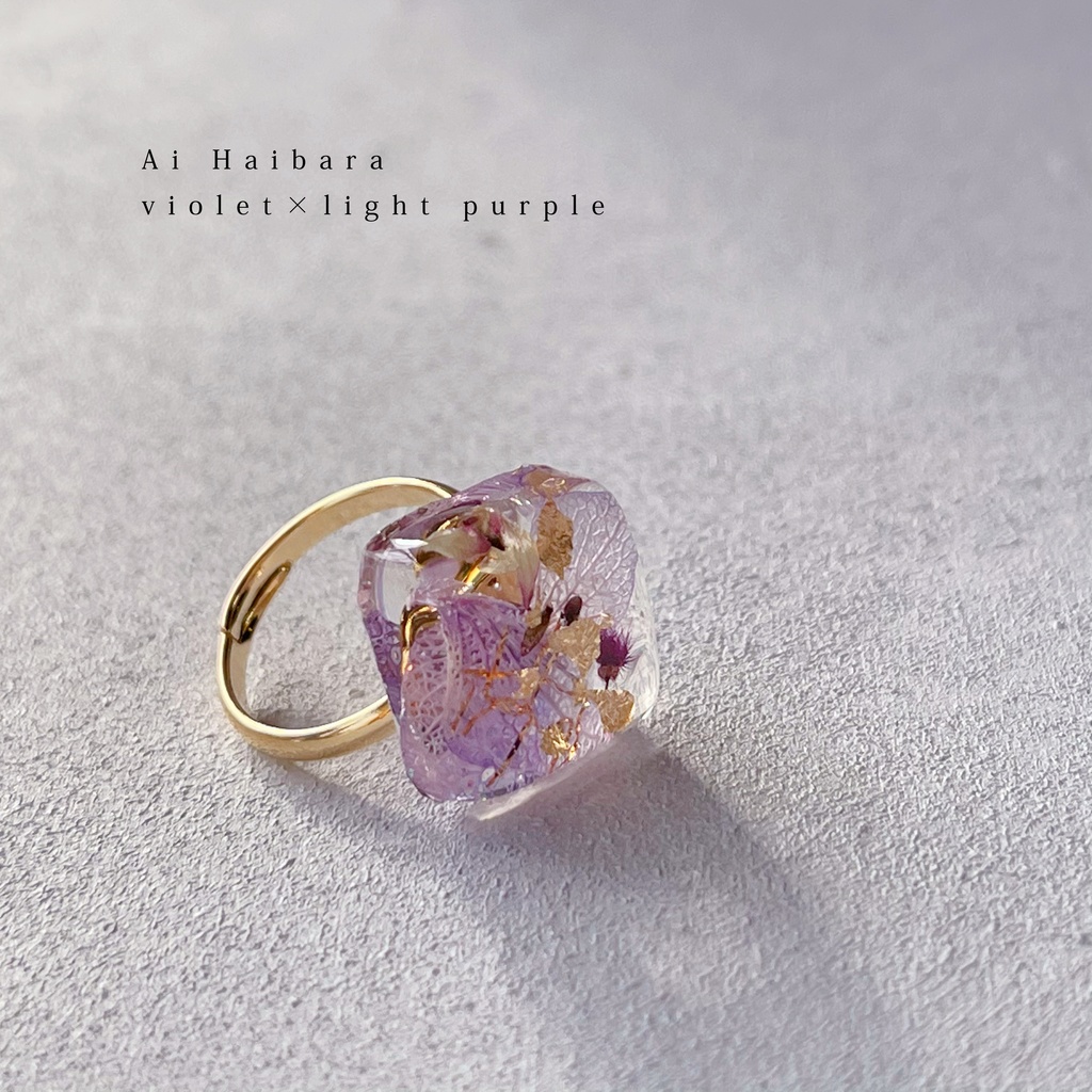 スクエアピンキーリング