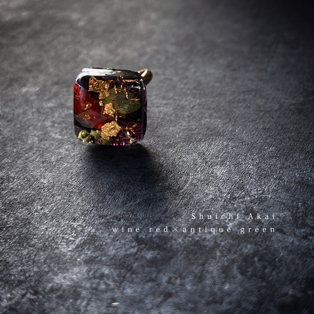 スクエアピンキーリング