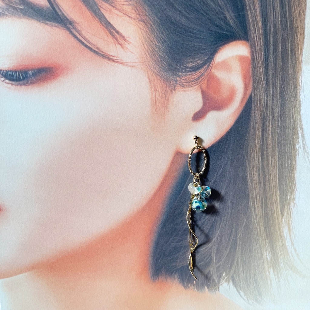 安室透 ココナッツブルーティアドロップピアス・イヤリング