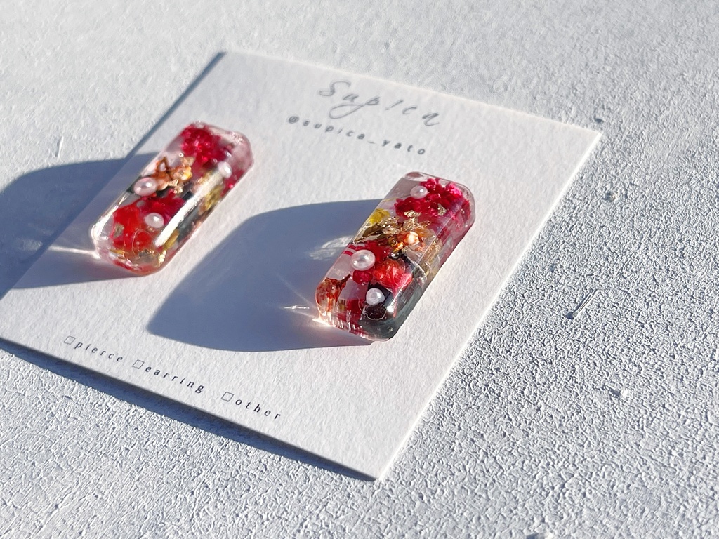 赤井秀一 お花の2WAYピアス・イヤリング