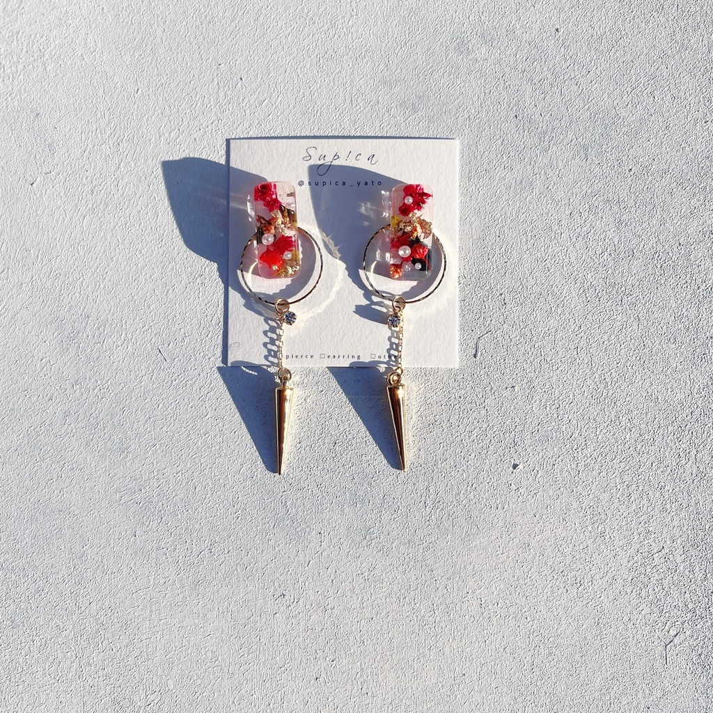 赤井秀一 お花の2WAYピアス・イヤリング