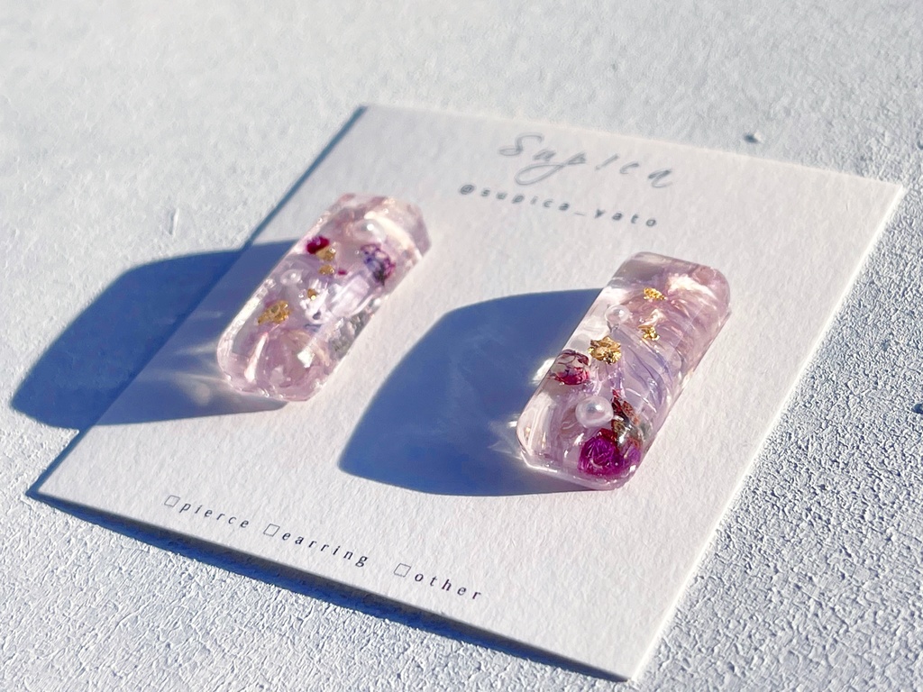 灰原哀 お花の3WAYピアス・イヤリング