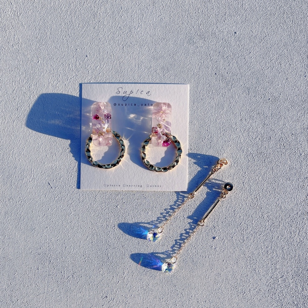 灰原哀 お花の3WAYピアス・イヤリング