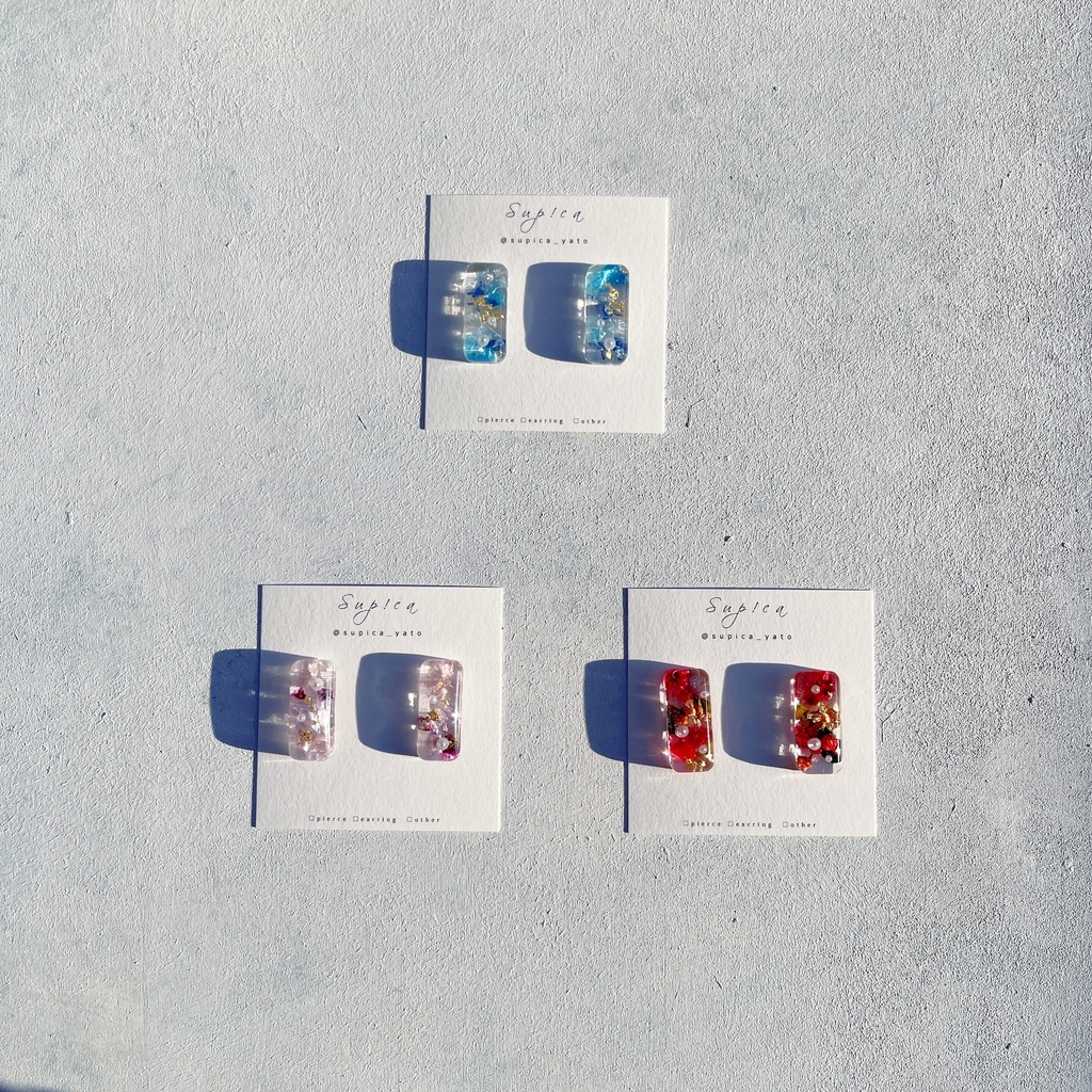 灰原哀 お花の3WAYピアス・イヤリング