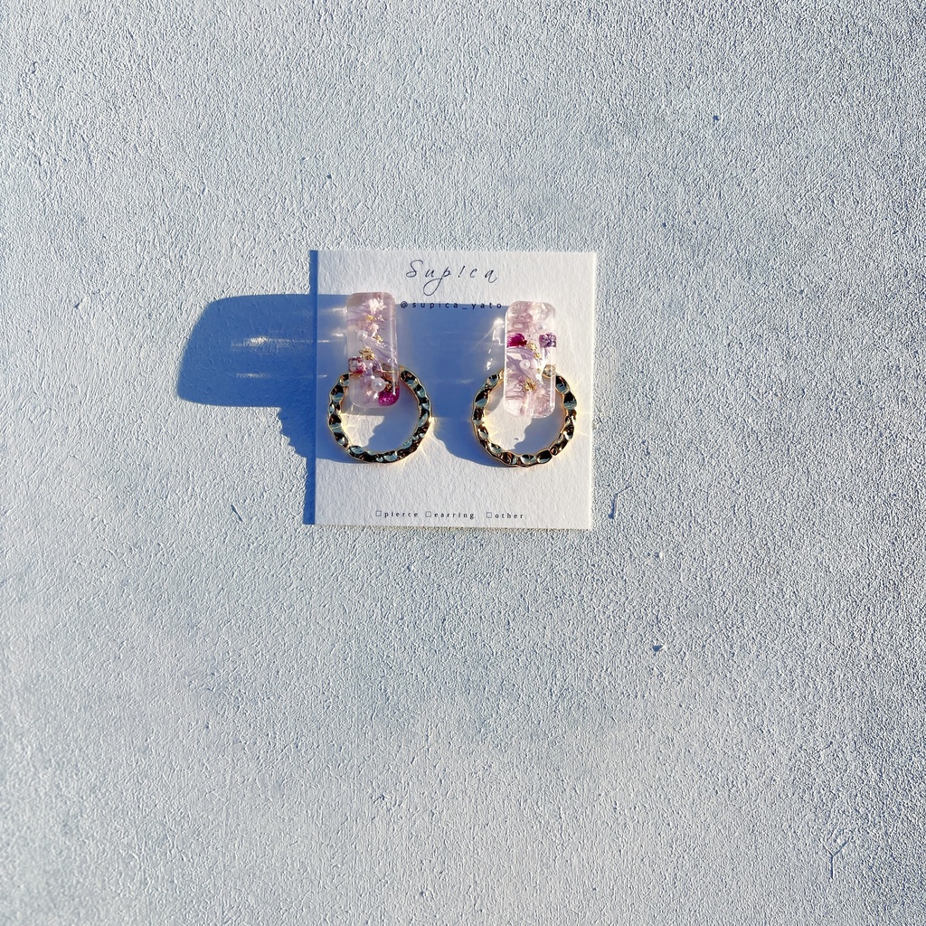 灰原哀 お花の3WAYピアス・イヤリング