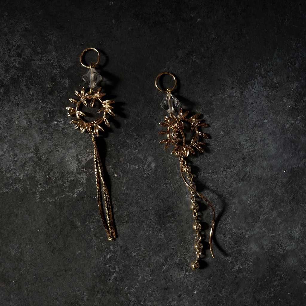 【一点もの】夏油傑 ヴィンテージボタンのイメージピアス・イヤリング