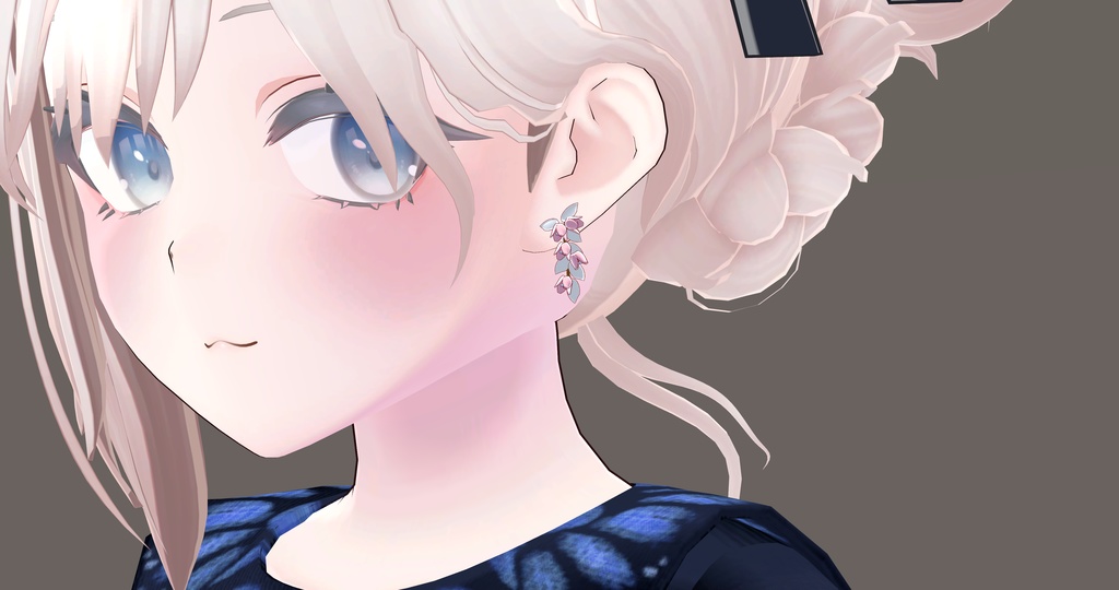 Flower earring, ring set