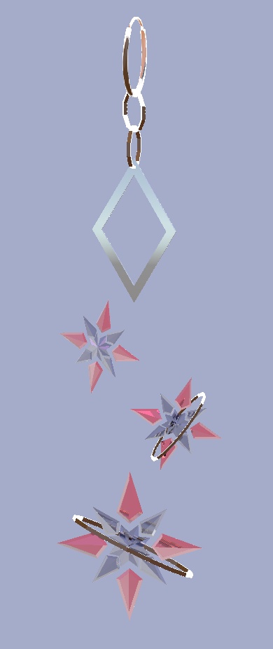 Starlight ring, earring set