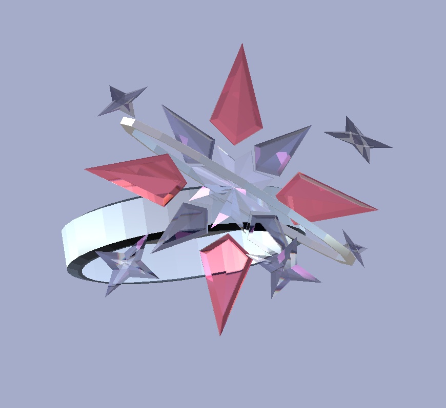 Starlight ring, earring set