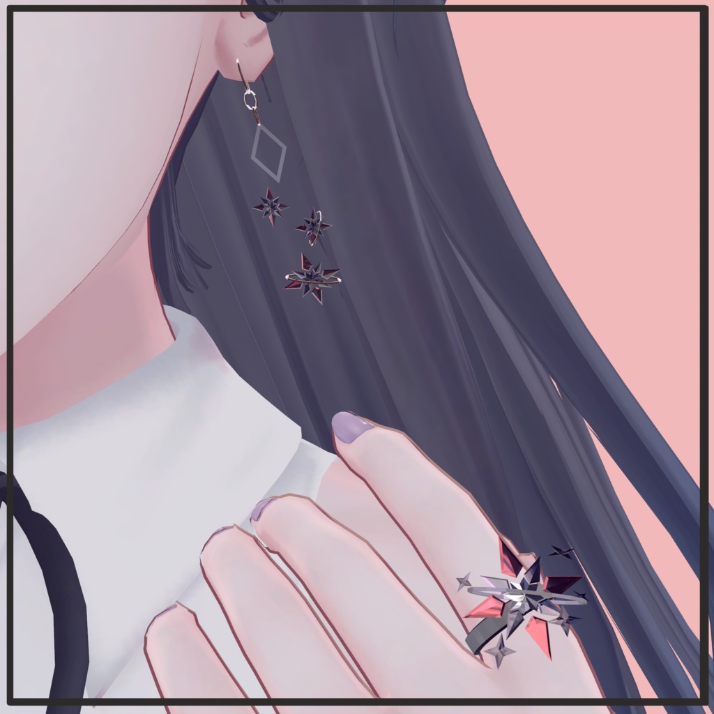 Starlight ring, earring set