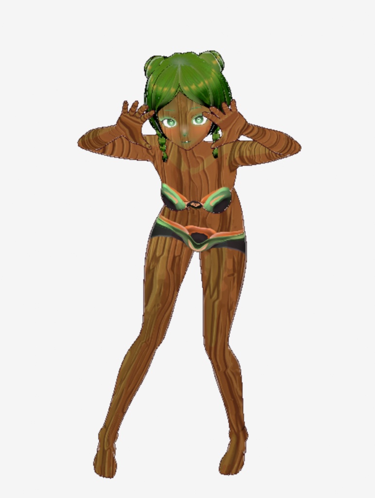 WoodFlora VRM 3D VTuber Avatar Ready to use
