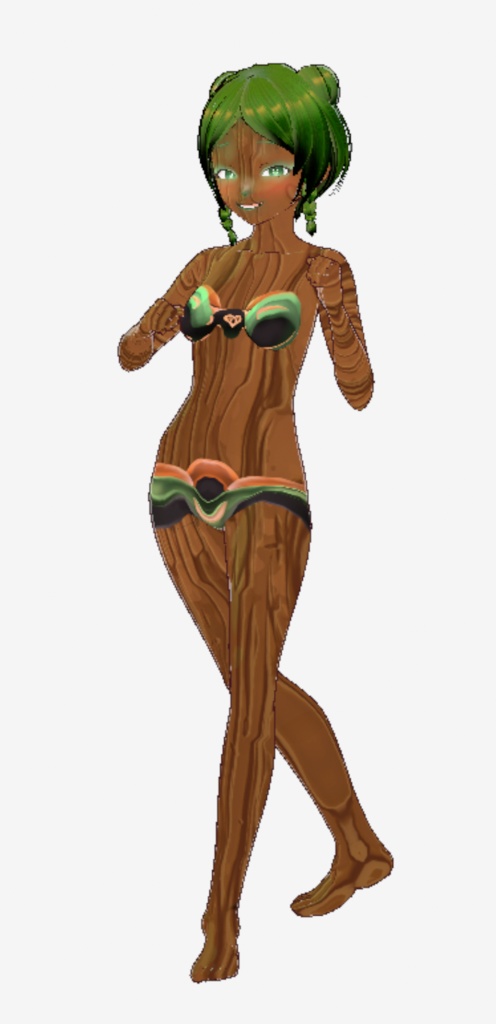 WoodFlora VRM 3D VTuber Avatar Ready to use