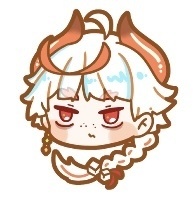 【食物語】顔だけアクリルバッチ