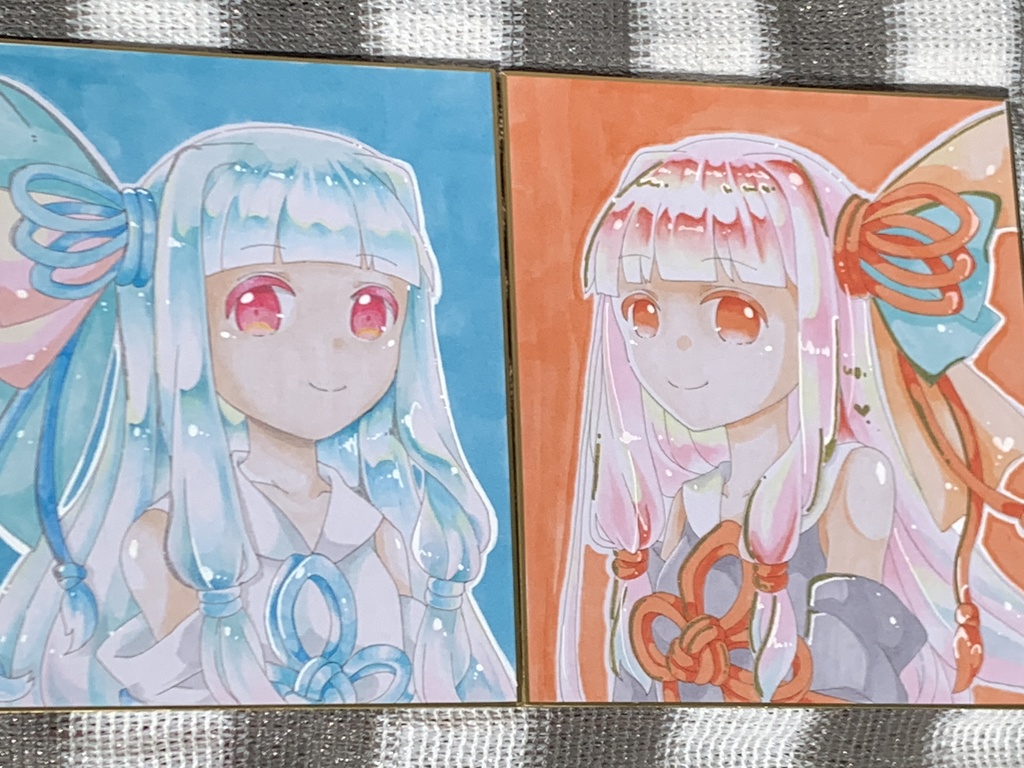 手書き色紙・琴葉姉妹