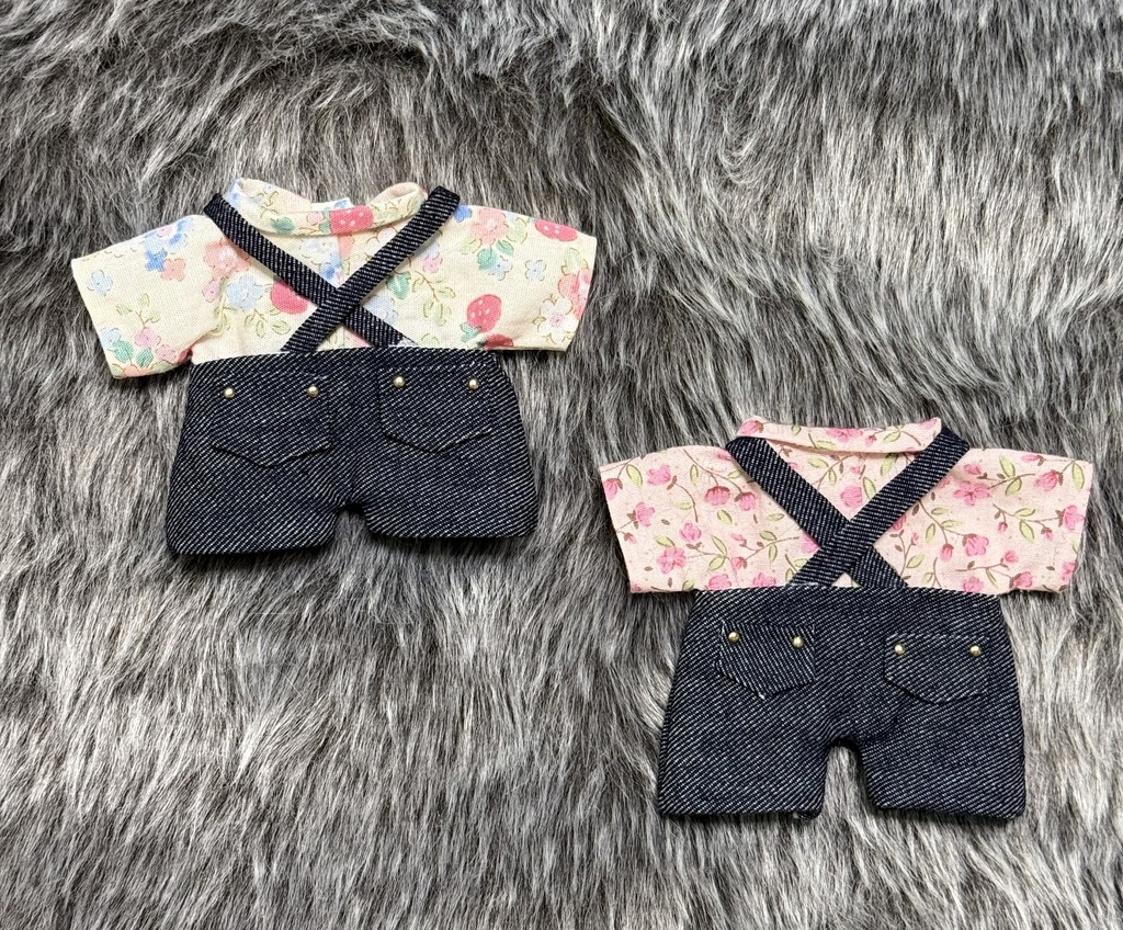 春色オーバーオール 16センチぬい用