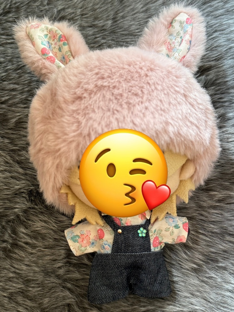 いちごうさぎの帽子 16−20cmぬい用