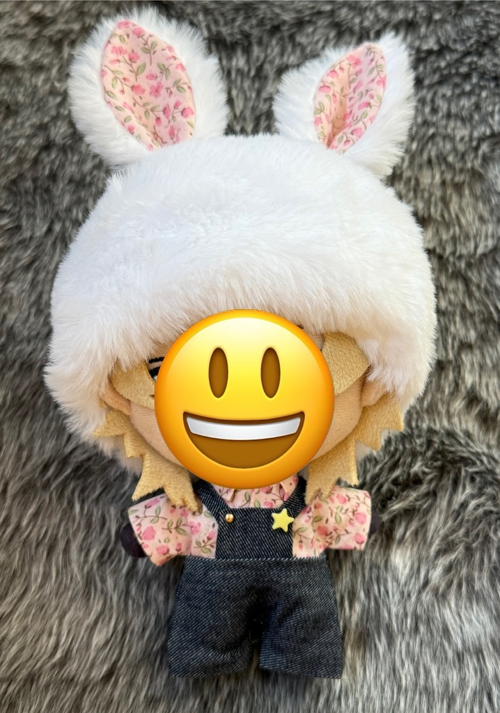 いちごうさぎの帽子 16−20cmぬい用