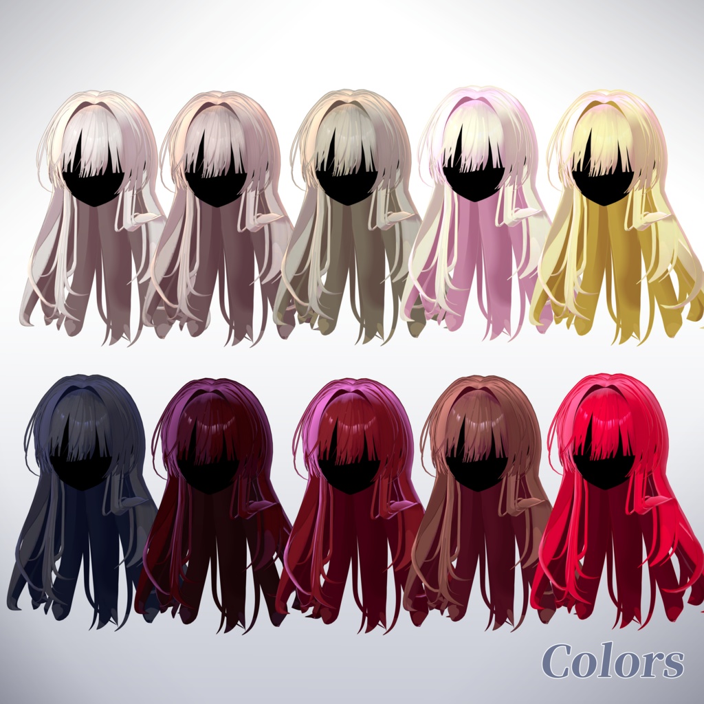 【SALE】Silky Princess Hair【9アバター対応】