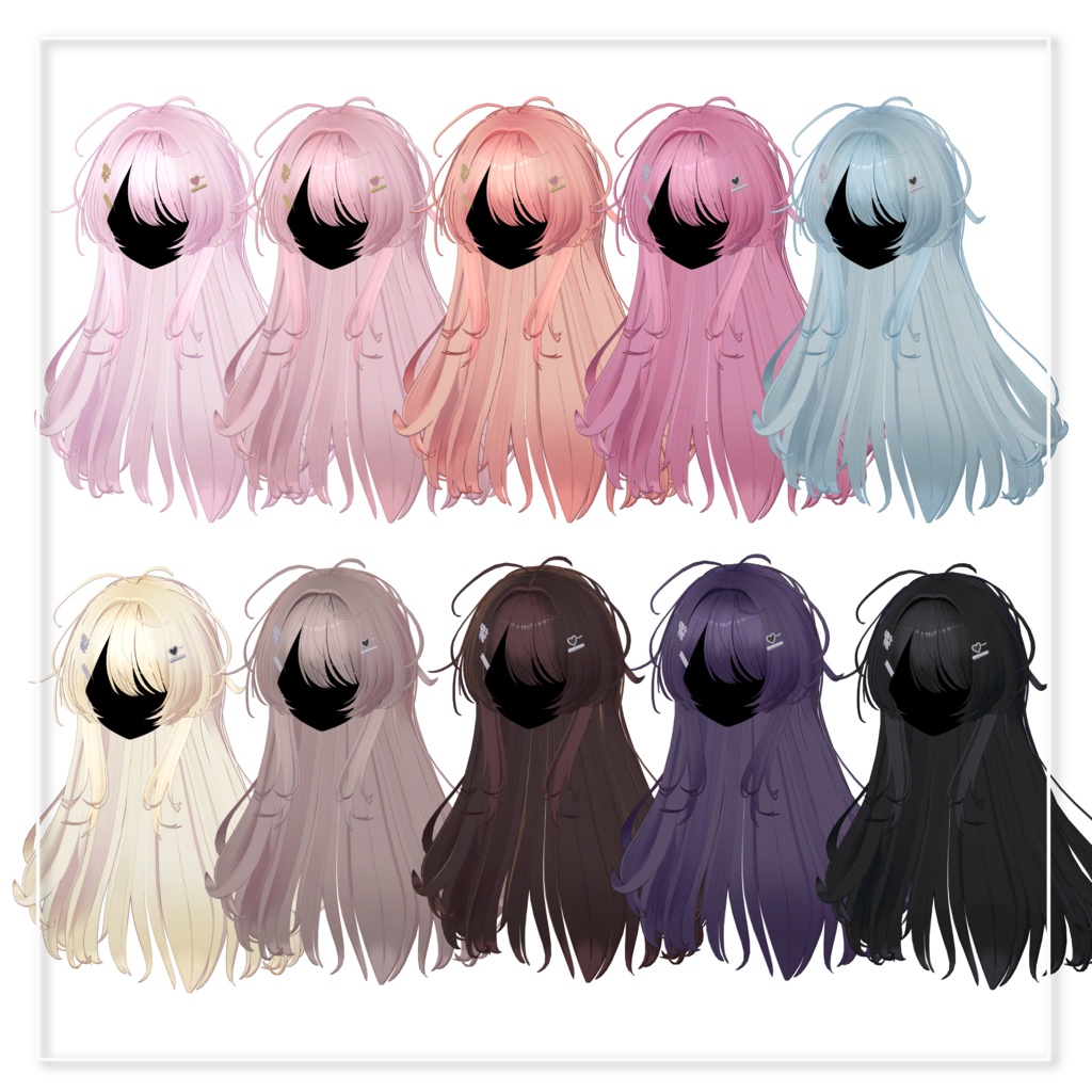 【SALE】メルティロングヘア - Melty Long Hair -【16アバター対応】