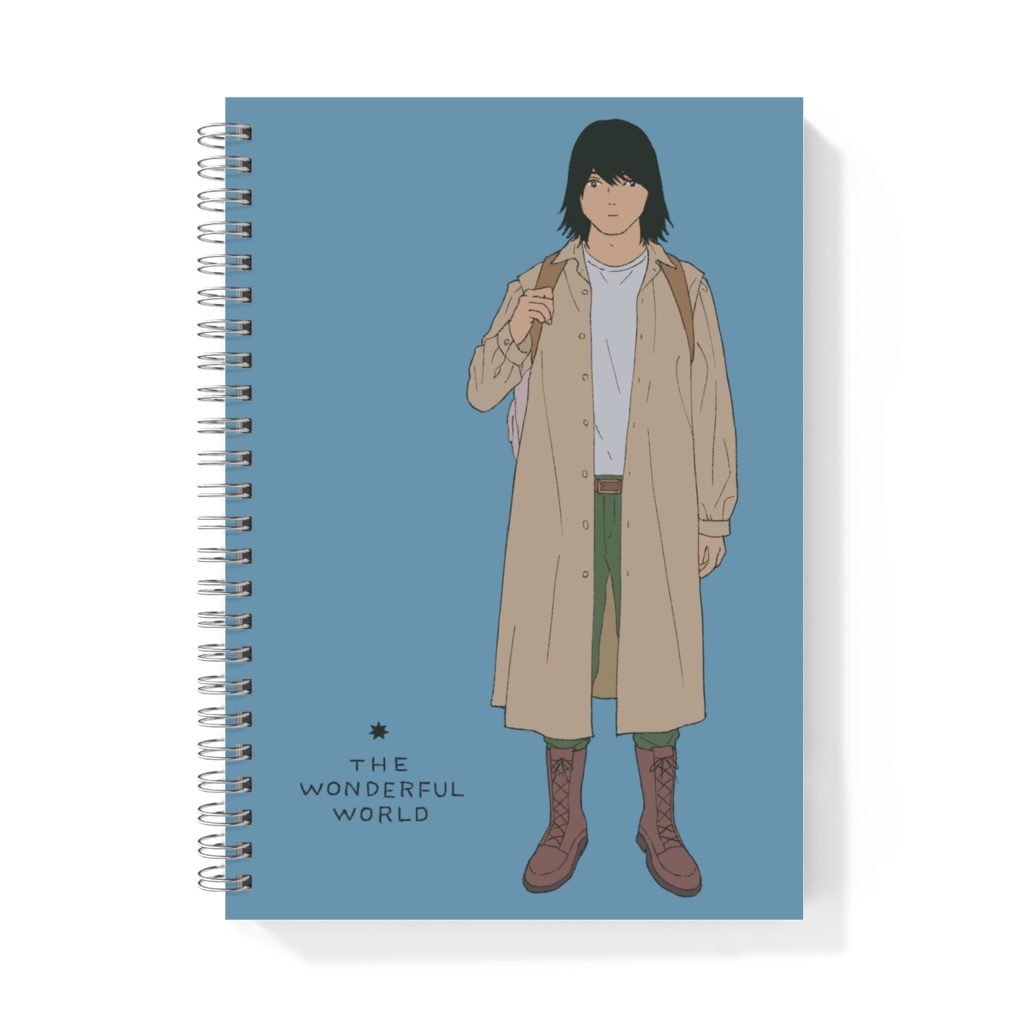 A5ノート 旅人 水色