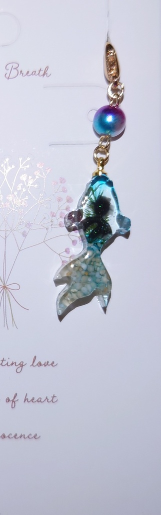 金魚　マスクチャーム　黒金魚