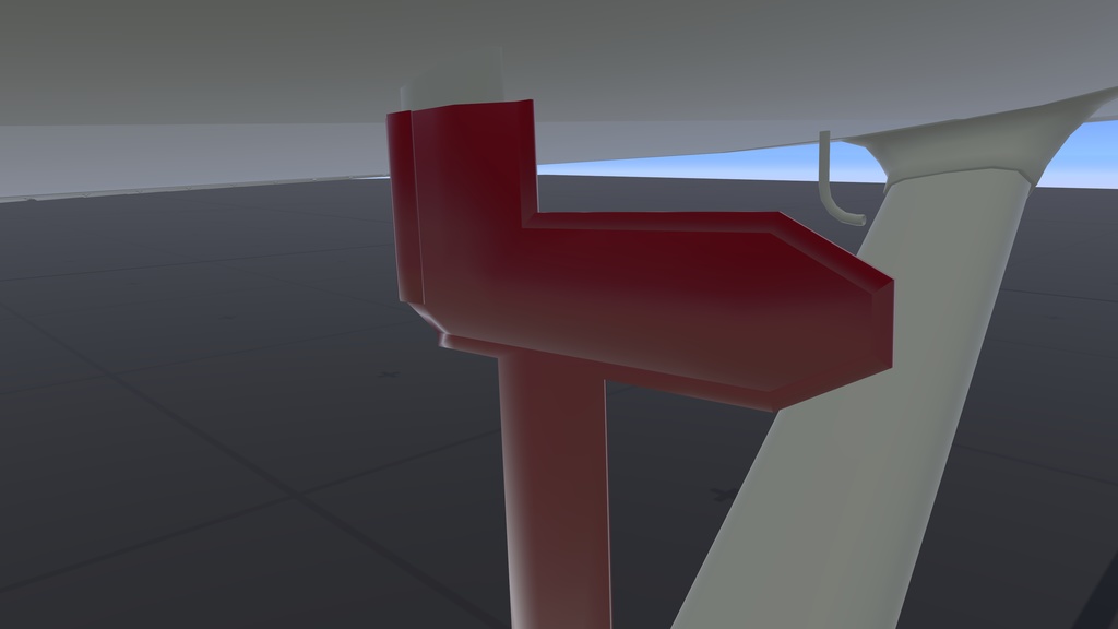 ピトー菅に異物が入らないようにするためのカバーと舵が風でバタつかないようにするためのガストロック