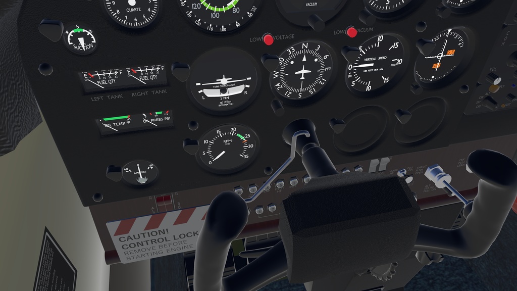 ピトー菅に異物が入らないようにするためのカバーと舵が風でバタつかないようにするためのガストロック