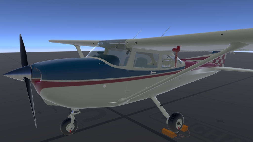 ピトー菅に異物が入らないようにするためのカバーと舵が風でバタつかないようにするためのガストロック