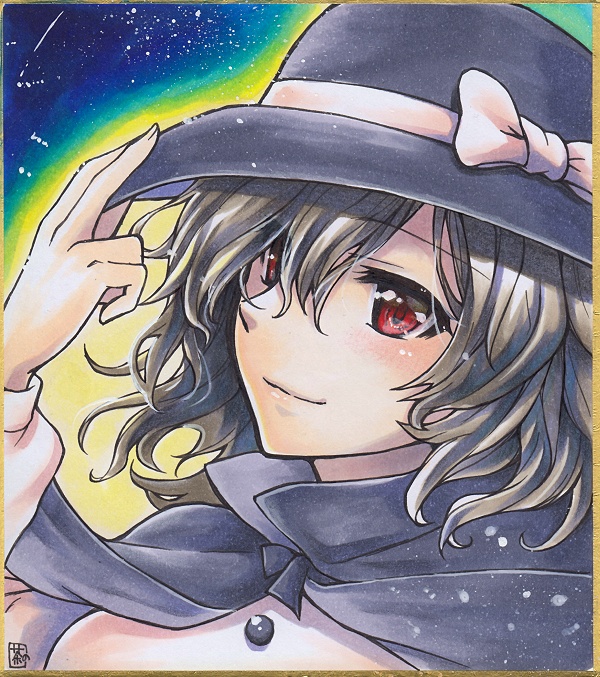 【原画】宇佐見蓮子　ミニ色紙