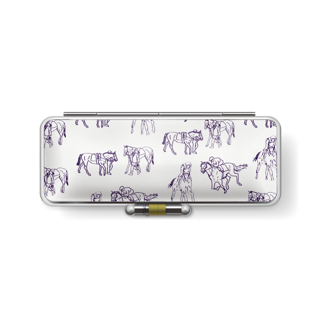 馬散らし柄 印鑑ケース