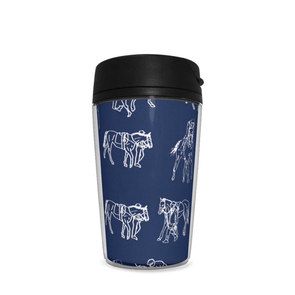 馬散らし柄〈藍〉 タンブラー