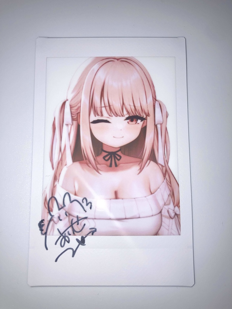 【販売終了】4万人記念チェキ(ver.wink)🤍【直筆サイン入り】