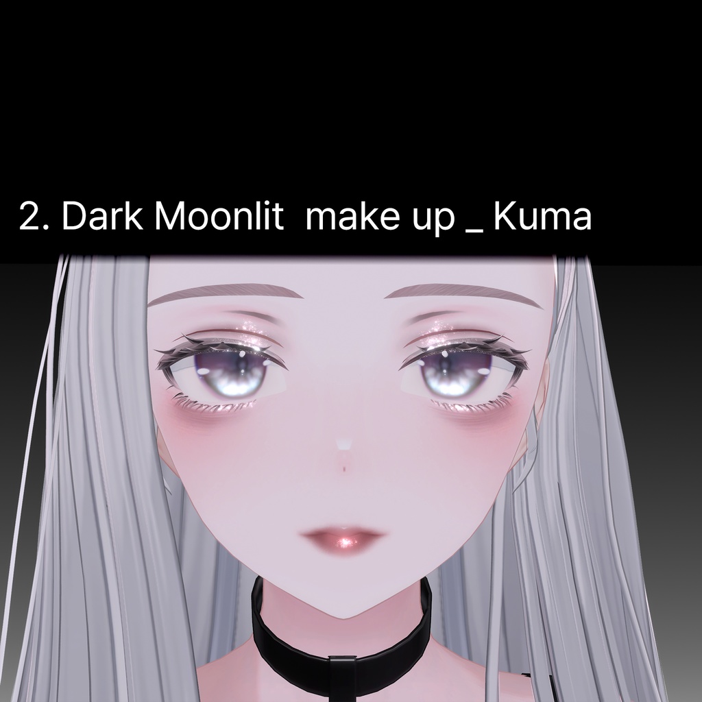 【森羅 Shinra】Dark Moonlit eye tex (20color)+makeup