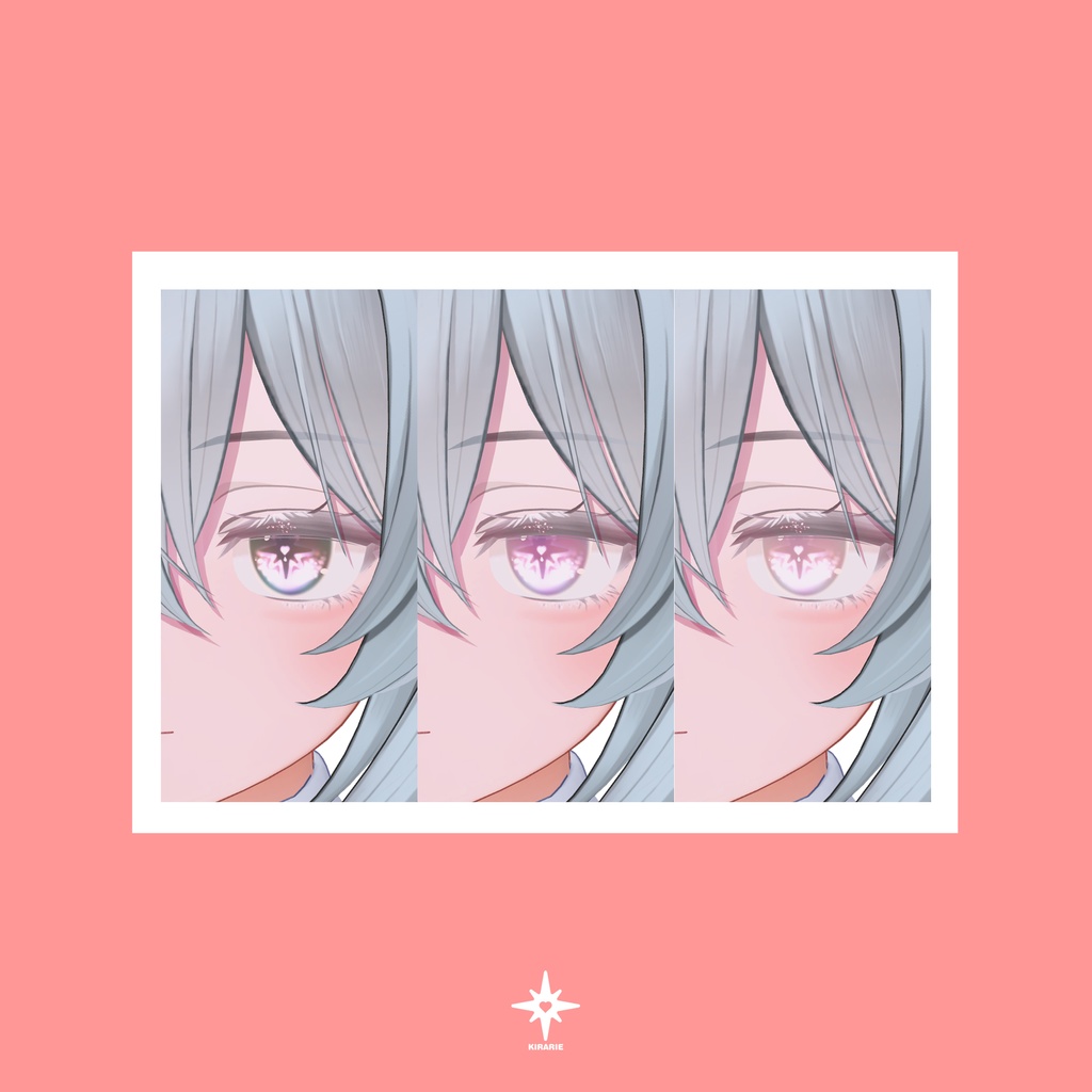 【6アバター対応】 Shine Love eye texture (13color)