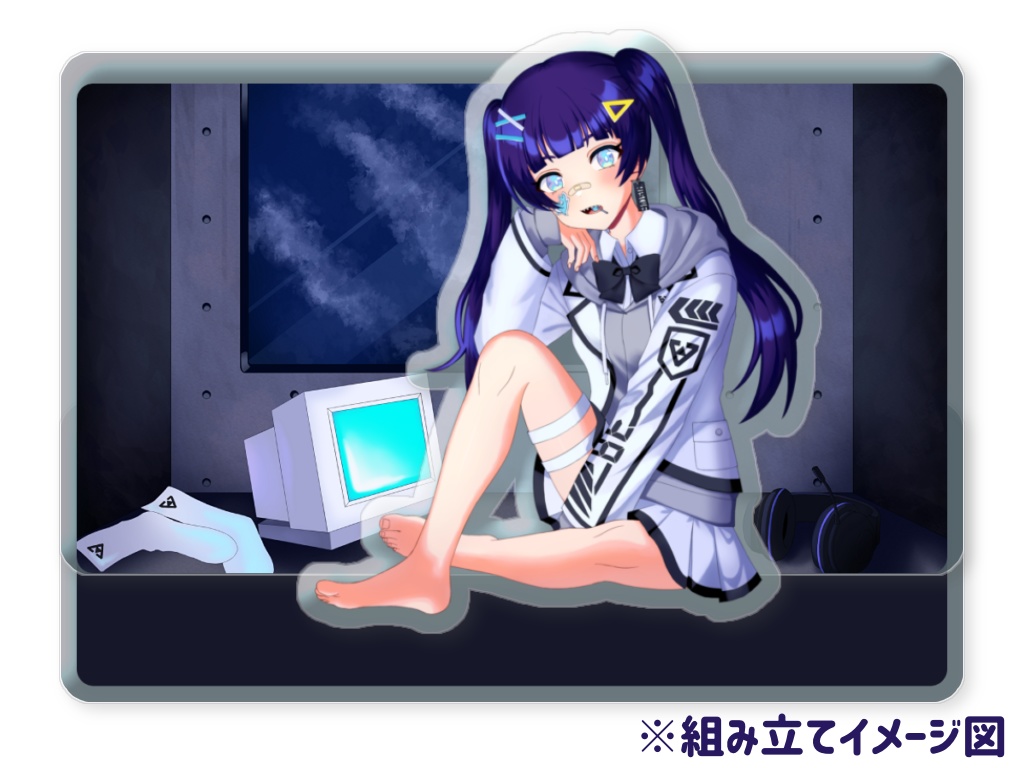 【鮫氷かぷり】「ネトゲ廃人シュプレヒコール」歌ってみたサムネジオラマアクスタ / 全3種