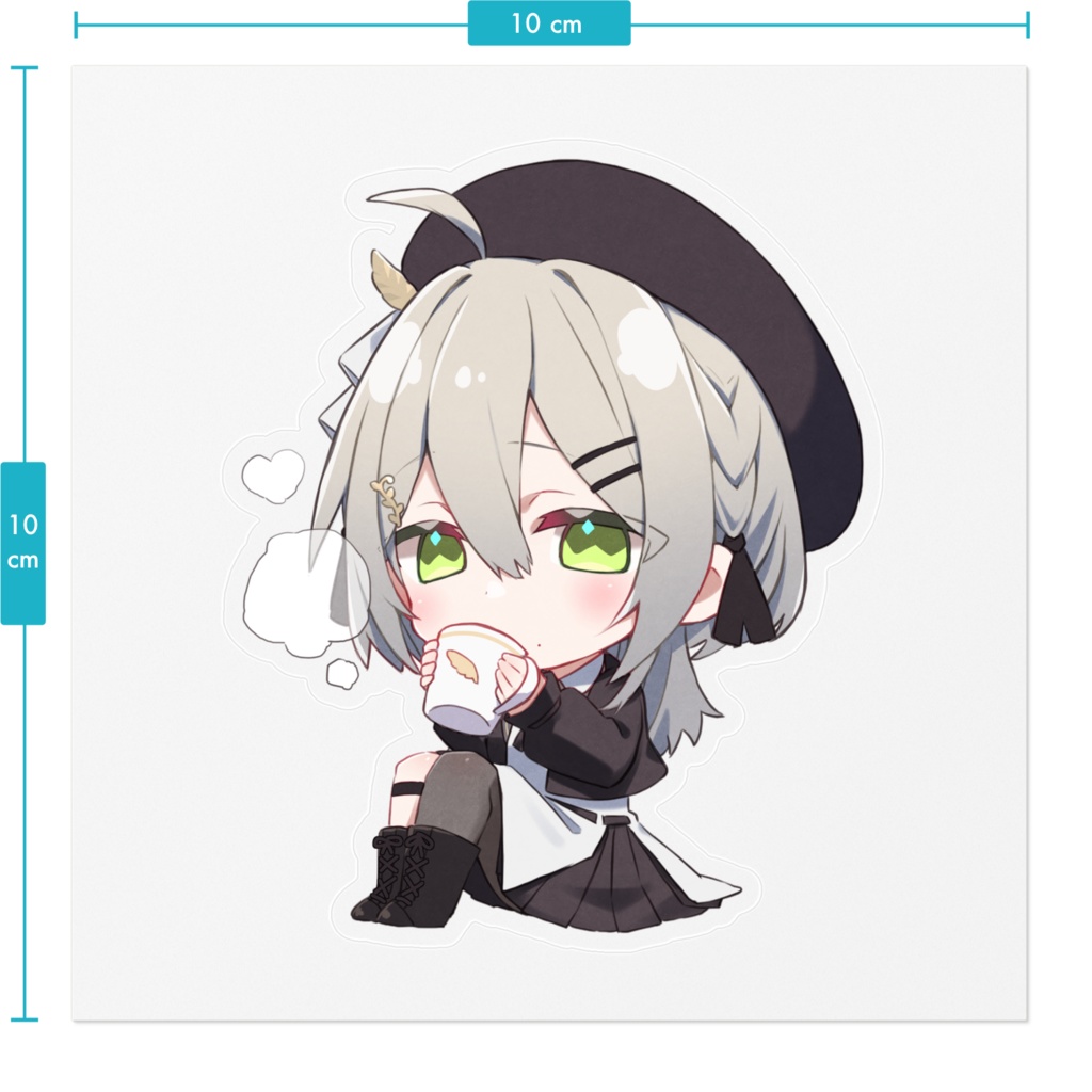 ミニキャラステッカーA(クリア)