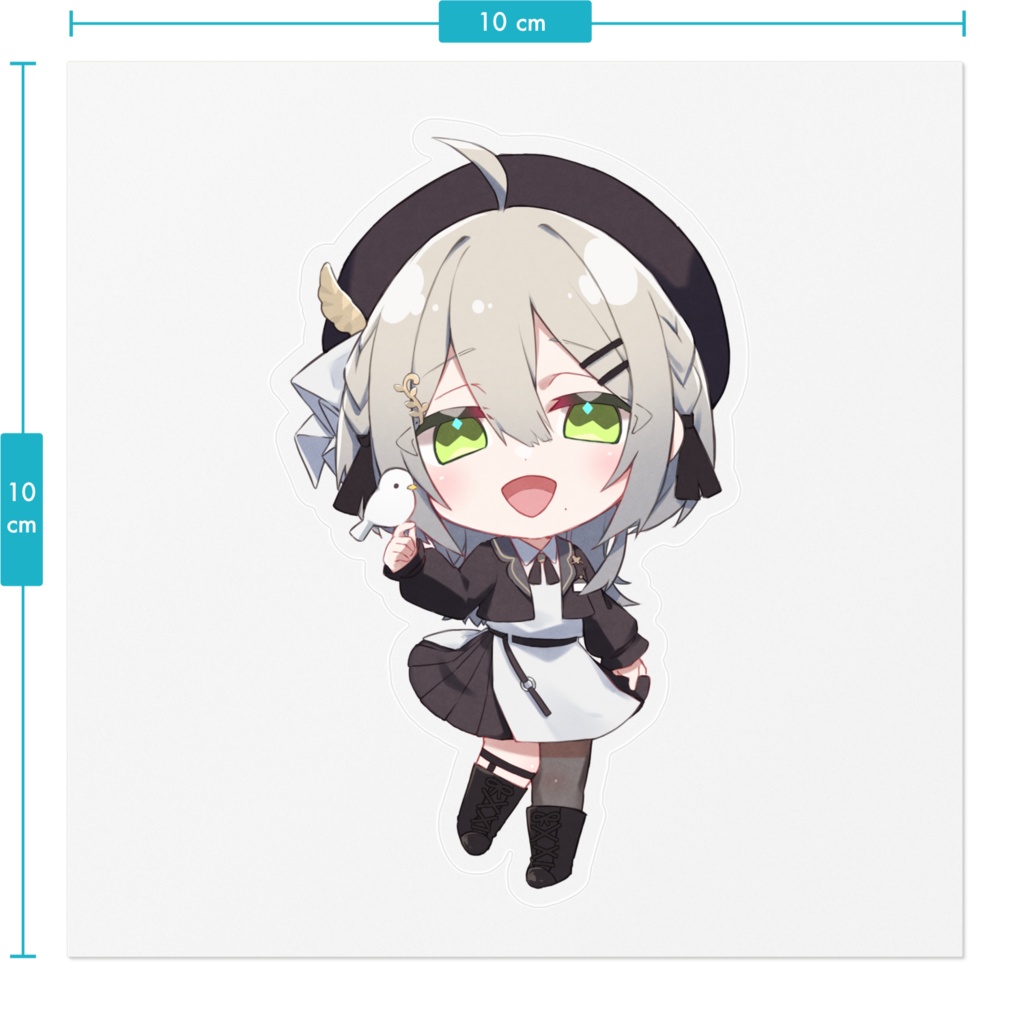 ミニキャラステッカーB(クリア)