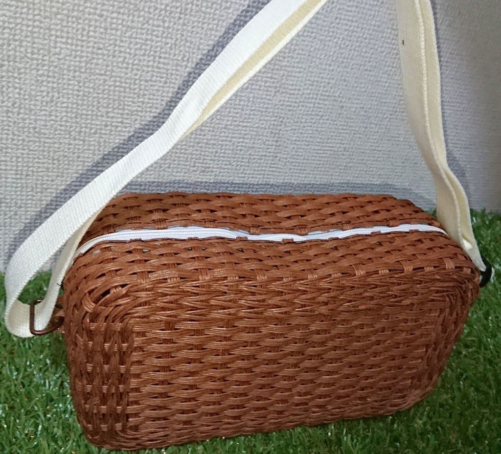 かご風ショルダーバッグ(ブラウン) *受注生産*
