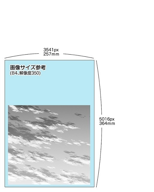 【モノクロ漫画素材】夕方の空